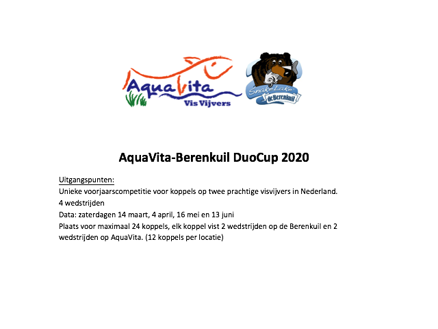 AquaVita-Berenkuil DuoCup 2020