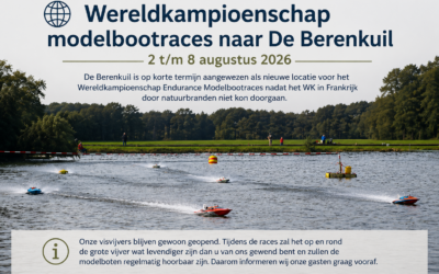 🌍 Wereldkampioenschap modelbootraces komt naar De Berenkuil!